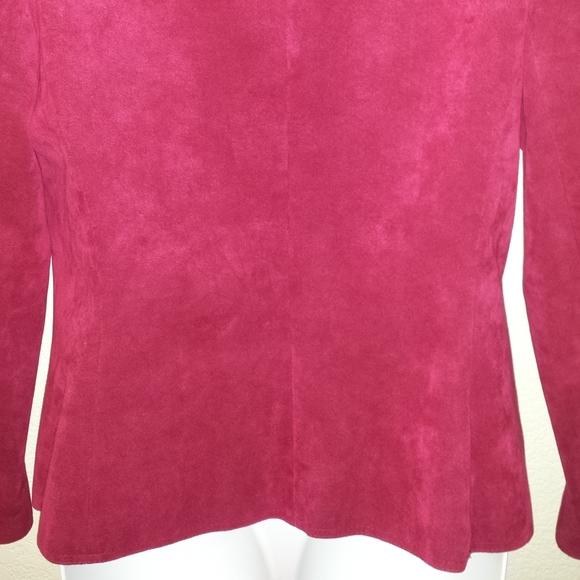 Adolph Schuman for Lilli Ann Pink Suede Blazer - Picture 9 of 11